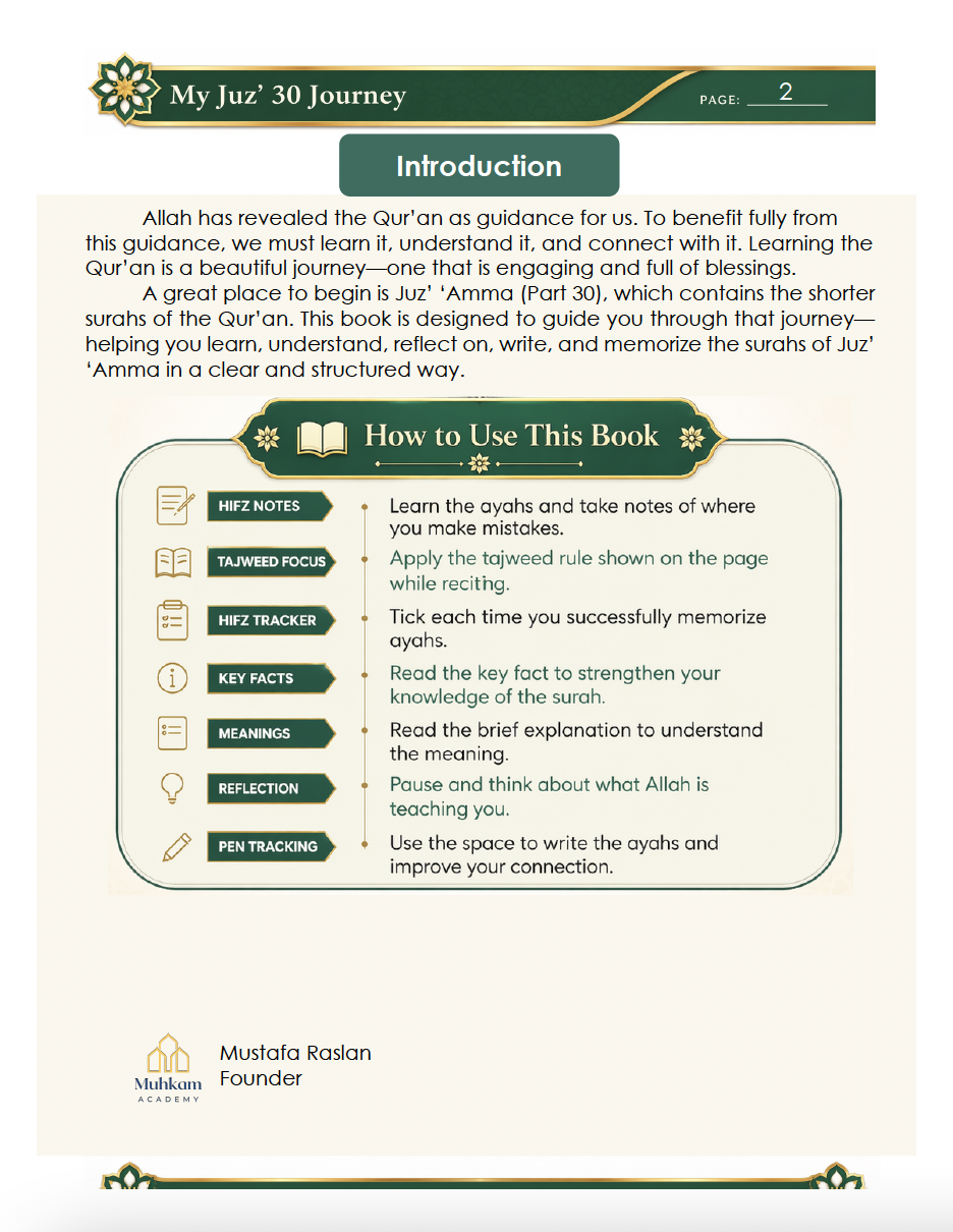 My Juz' 30 Jorney – PDF – Instant Download - Image 4